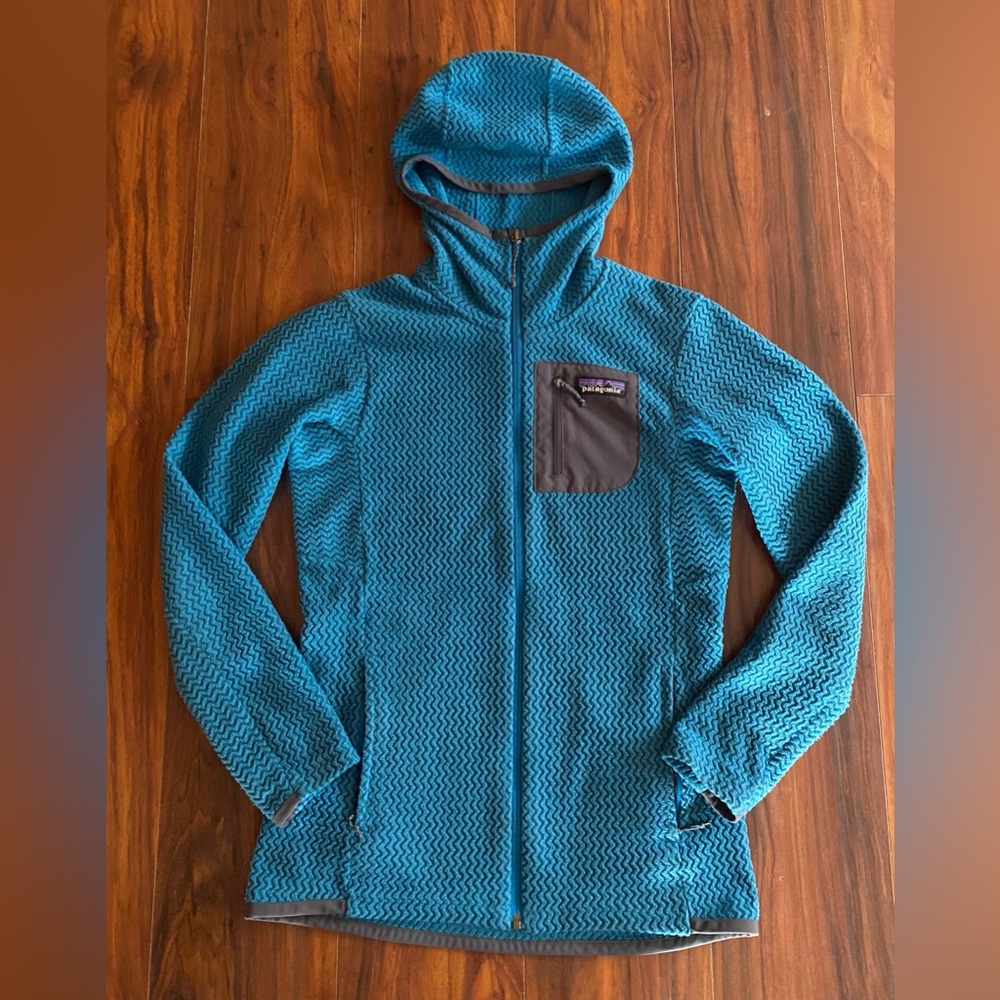 Patagonia Blue Full-Zip Hoodie R1 Air XS
